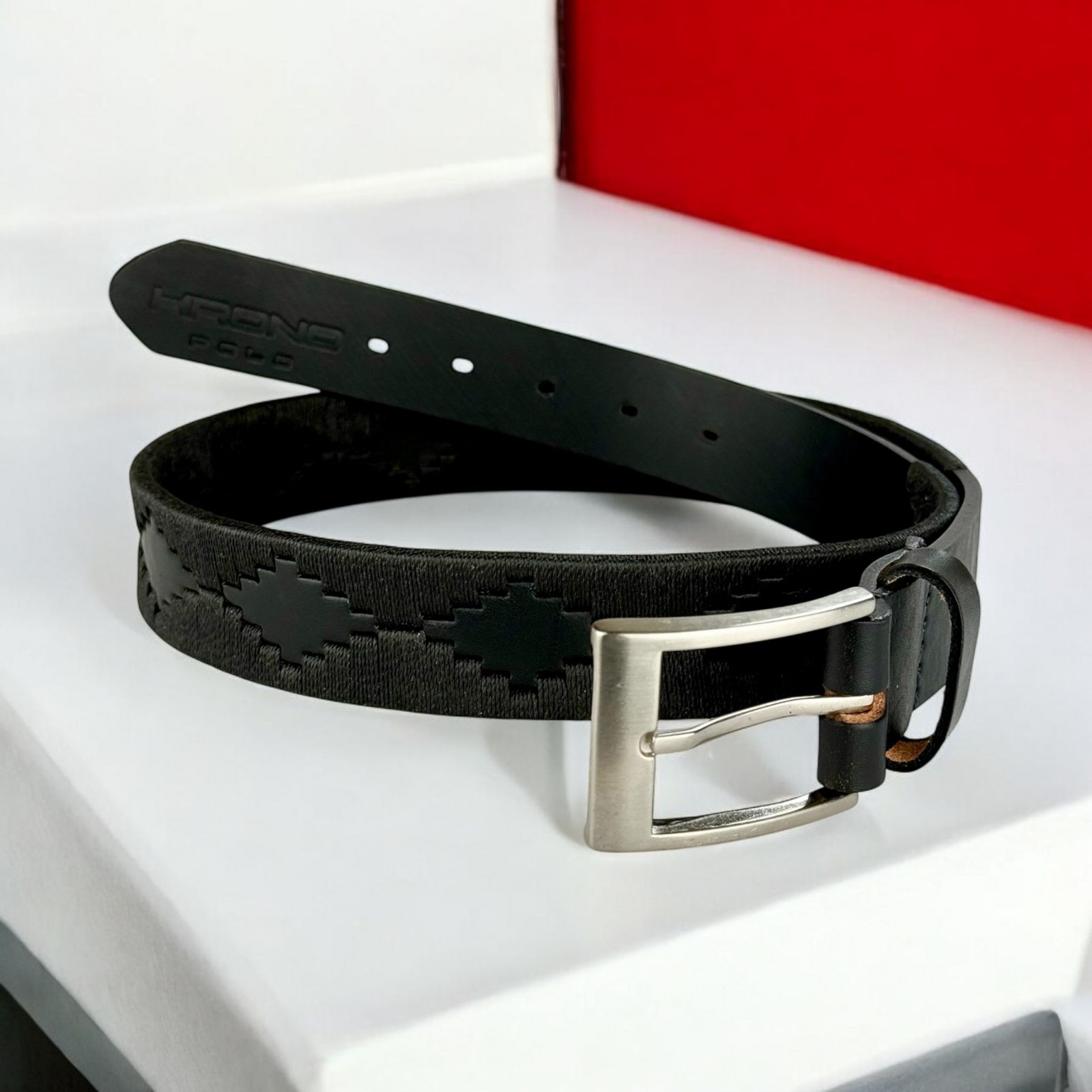 La Ceinture de Polo Gaucho Noir